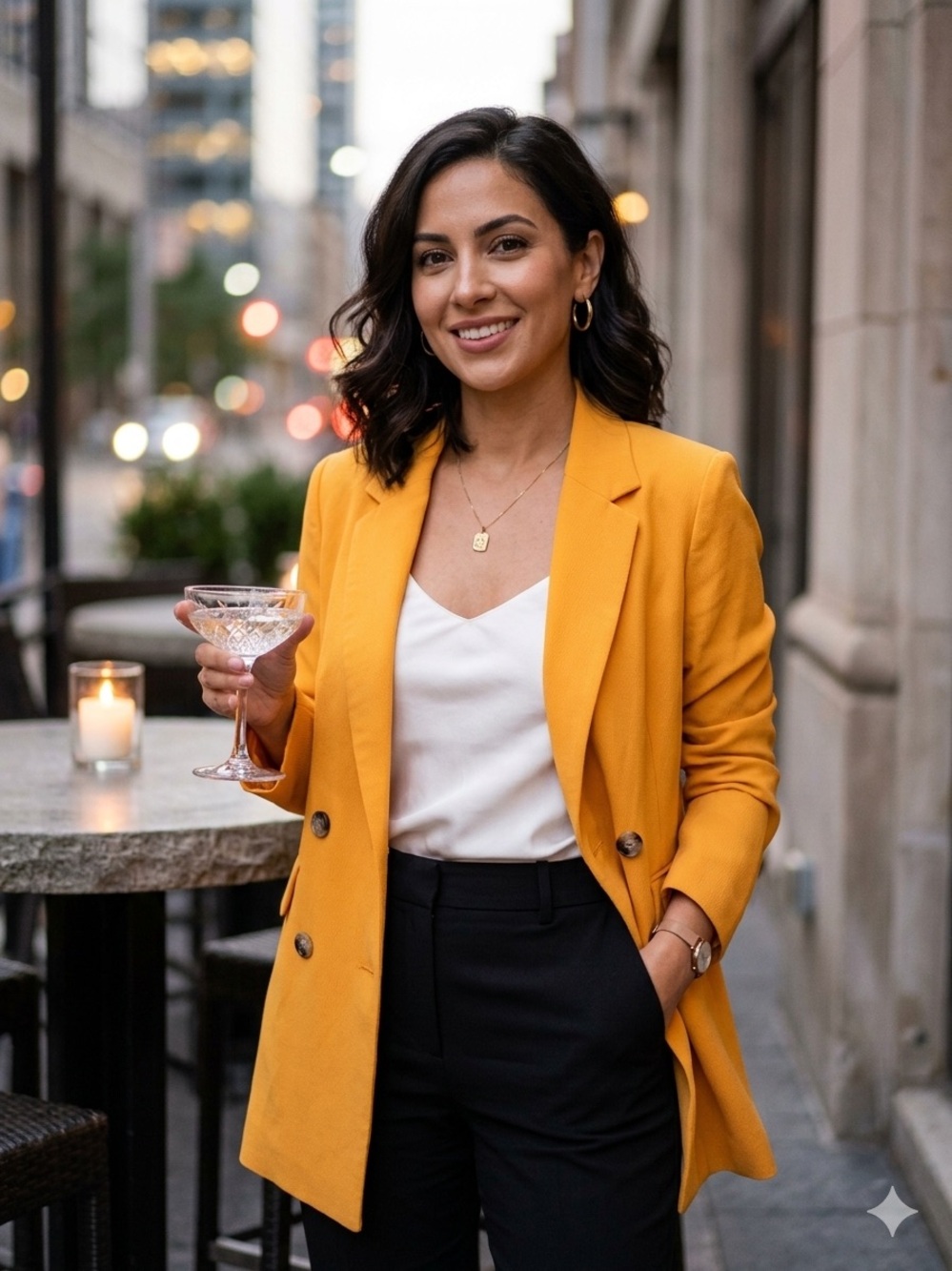 Aritzia Wilfred Cherrelle Blazer Size S - Mustard Yellow